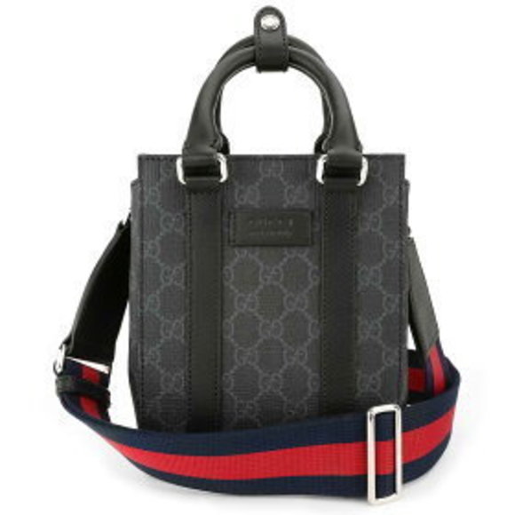 Gucci GG Supreme Shoulder Bag Gray - Picture 1 of 9